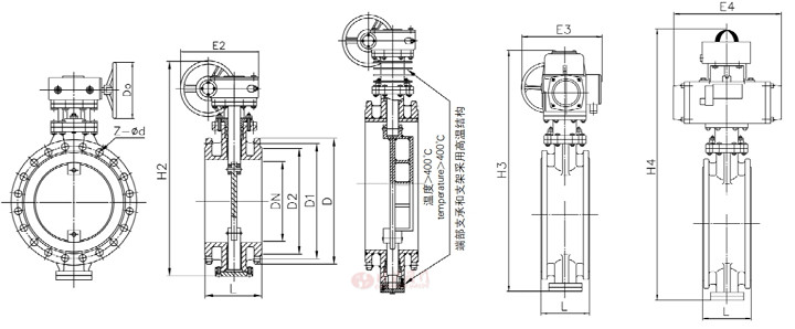 通風(fēng)蝶閥結(jié)構(gòu)圖